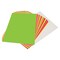 School Smart Poster Board, 11 x 14 Inches, White/Assorted Neon Colors, Pack of 50